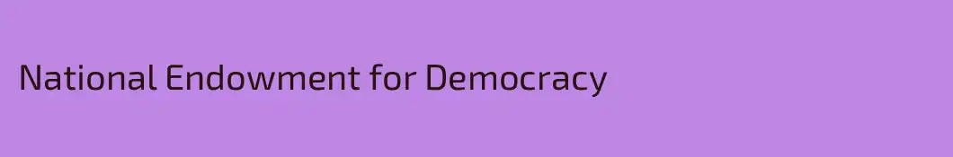 National Endowment for Democracy
